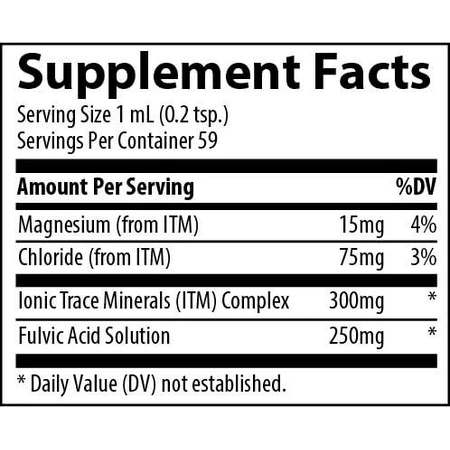 Spurenelemente ionische Fulvosäure 250mg Gewichtverlust Ergänzung 59ml