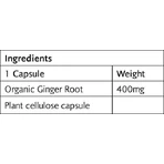 Viridian Jengibre 400mg 30 cáps.