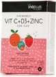 Ino Plus Vit C + D3 + Zinc Multivitamin for Immune System Strengthening 30 x { chew_tabs | divided_by:temaxia }} chewable tablets