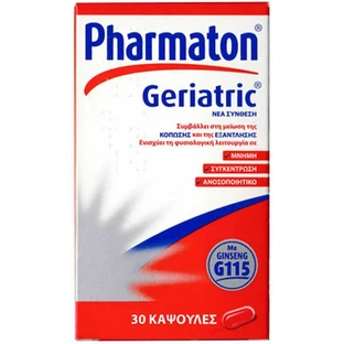 Pharmaton Geriatrische Multivitamine voor Energie & Immuunsysteem Boost 30 caps