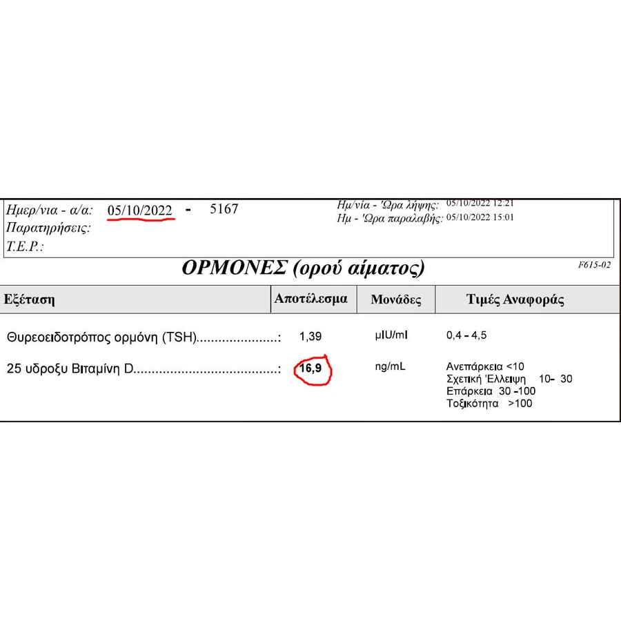 UNI-PHARMA D3 Fix Vitamina extra para reforzar el sistema inmunitario y la salud ovocitaria 2000iu 60 Comprimidos