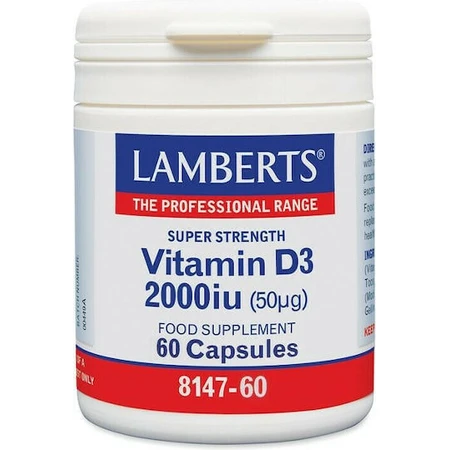 Lamberts Vitamin D3 Vitamin for Immune Support & Egg Health 2000iu 60 caps