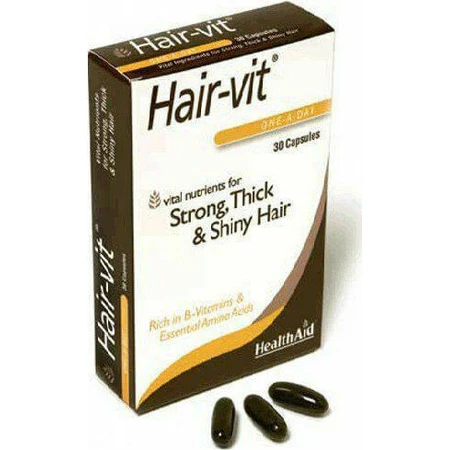 Health Aid Hair-Vit Complemento Alimenticio Especial 30 cáps.
