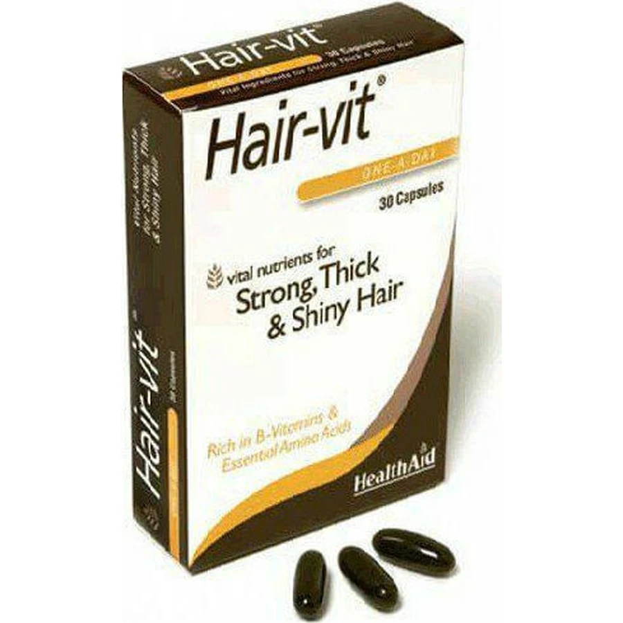 Health Aid Hair-Vit Complemento Alimenticio Especial 30 cáps.