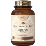 Sky Premium Life Biotin Vitamin for Hair, Skin & Nails 1000mg 60 caps