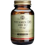 Solgar Vitamina D3 (Colecalciferol) Vitamina para el fortalecimiento del sistema inmunológico y la salud de los huevos 400iu 100 softgels