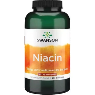 Swanson Niacin Vitamin für die Gesundheit des Nervensystems 500mg 250 Kapseln