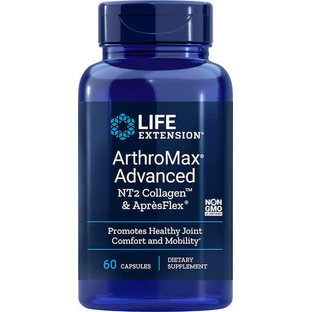 Life Extension ArthroMax ArthroMax Colágeno NT2 Avanzado y ApresFlex Suplemento para la Salud Articular y Ósea 60 cáps.