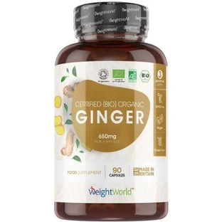 WeightWorld Bio-Ingwer 650mg 90 Kapseln Ingwer