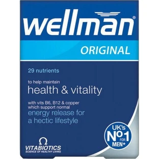 Vitabiotics Wellman Original 29 Nährstoffe Testosteron steigernde Ergänzung 30 Tabs