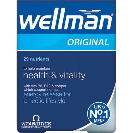 Vitabiotics Wellman Original 29 Nährstoffe Testosteron steigernde Ergänzung 30 Tabs