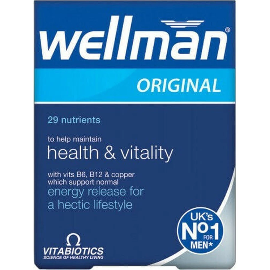 Vitabiotics Wellman Original 29 Nährstoffe Testosteron steigernde Ergänzung 30 Tabs