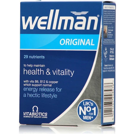 Vitabiotics Wellman Original 29 Nährstoffe Testosteron steigernde Ergänzung 30 Tabs