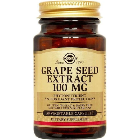 Solgar Druivenpitextract Fytonutriënt Antioxidantbescherming 30 plantaardige capsule