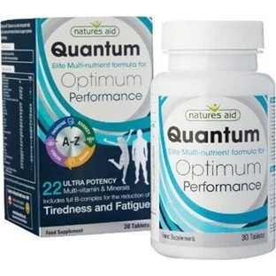 Natures Aid Quantum Optimum Perform Multi-vit & Miner Multivitamine voor energie, immuunsysteem en versterking van het zenuwstelsel 30 tabletten