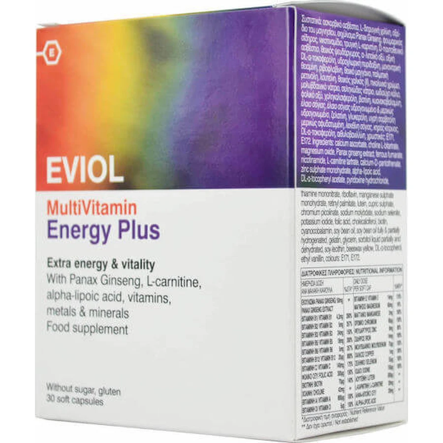Eviol MultiVitamin Energy Plus Energy Multivitamin 30 x 1 softgels