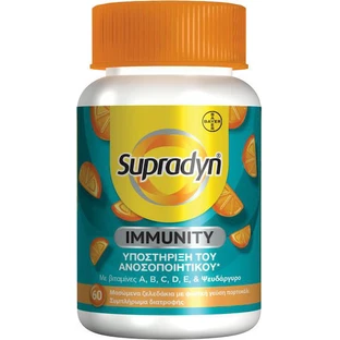Supradyn Immuniteit Multivitamine voor Versterking Immuunsysteem Sinaasappel 60 geleiproducten