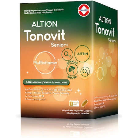Altion Tonovit Senior Multivitamin Energy Multivitamin suitable for adults 50+ 40 caps