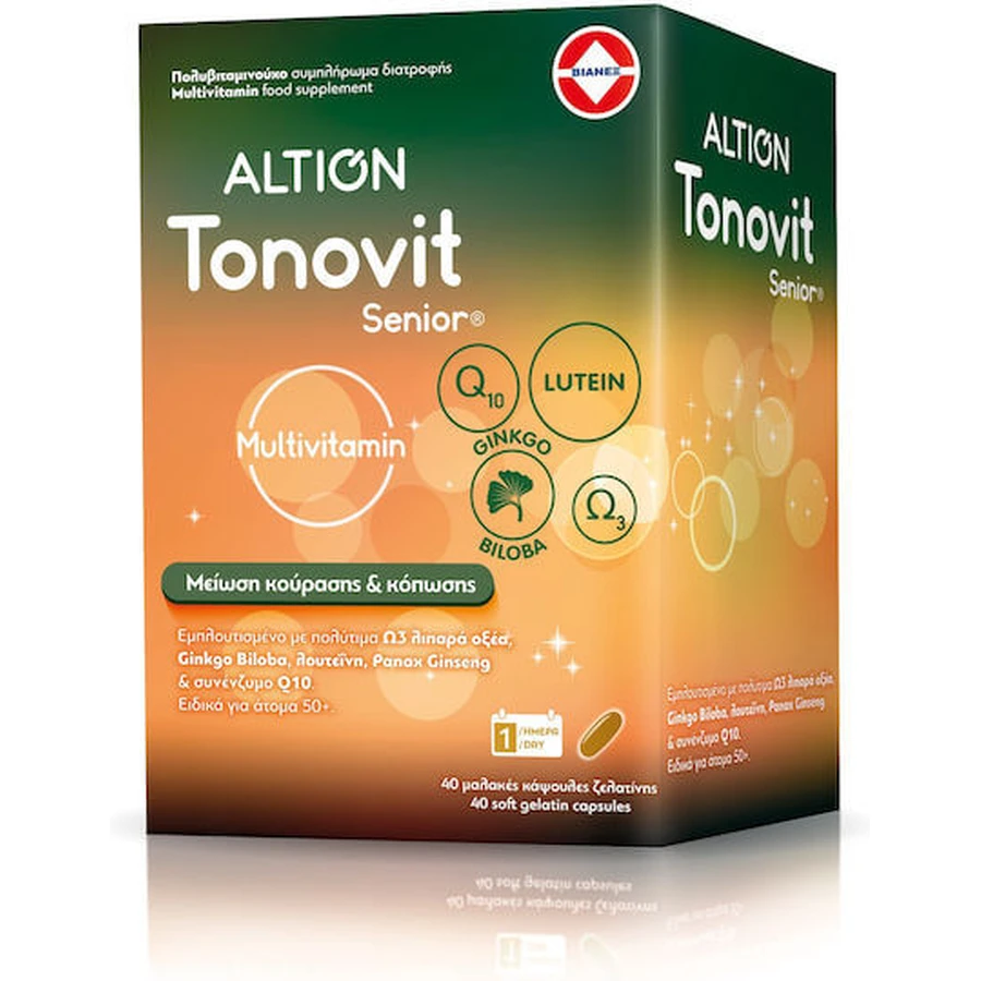 Altion Tonovit Senior Multivitamin Energy Multivitamin suitable for adults 50+ 40 caps