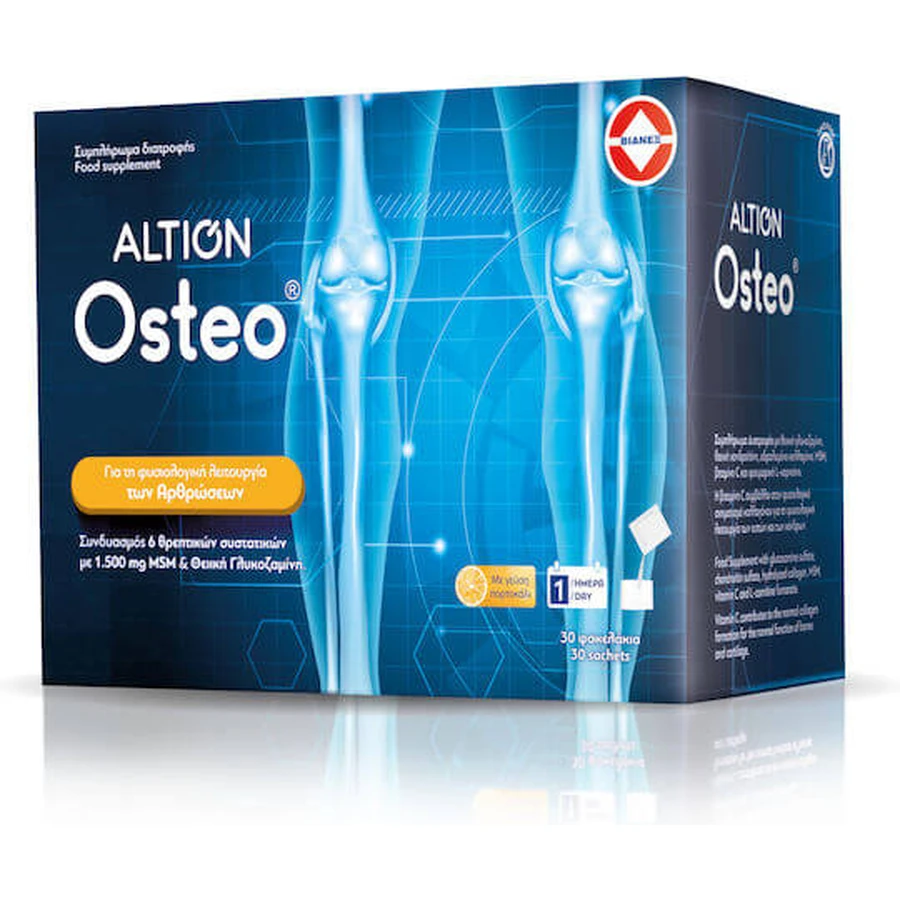 Altion Osteo Suplemento para la Salud Articular y Ósea 30 sobres Naranja