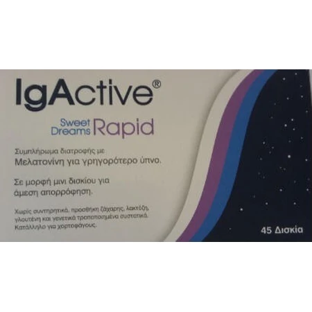 IgActive Sweet Dreams Rapid Sleep Supplement 45 tabs
