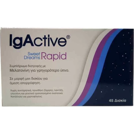 IgActive Sweet Dreams Rapid Sleep Supplement 45 tabs