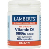 Lamberts Vitamin D3 Vitamin for Immune Support & Egg Health 1000iu 120 caps
