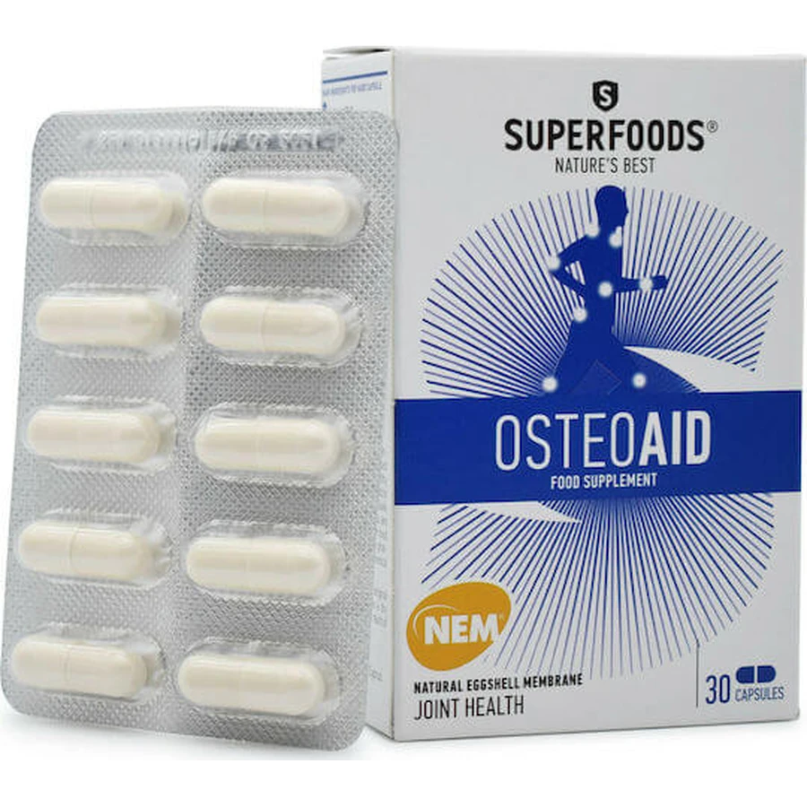 Superfoods Osteoaid Supplément pour la santé des articulations et des os 30 gélules