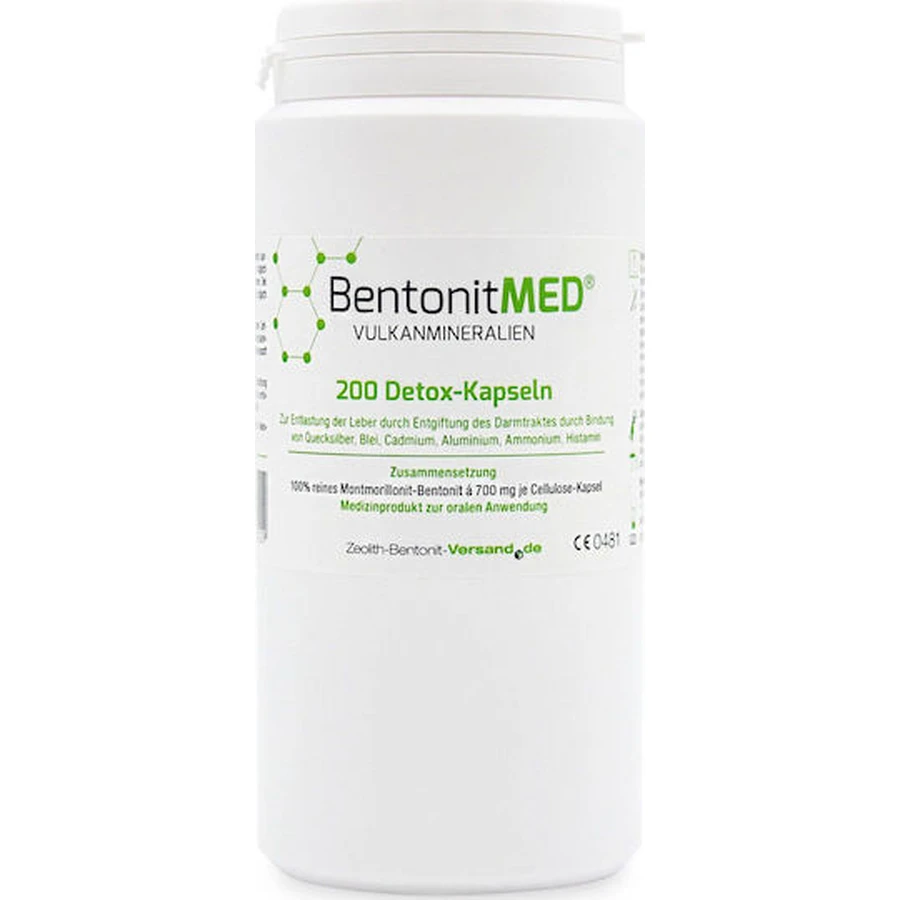 Zeolith-Bentonite-Versand Detox 700mg 200 x 1 capsule