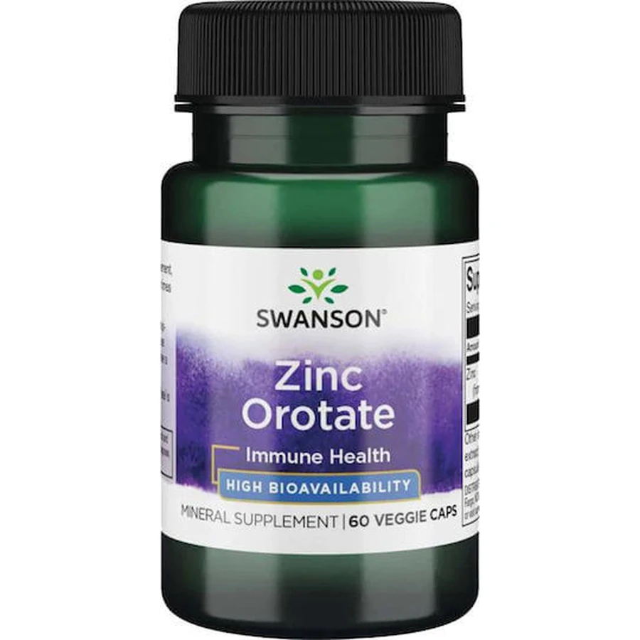 Swanson Zinc Orotate 60 Capsules Herbal