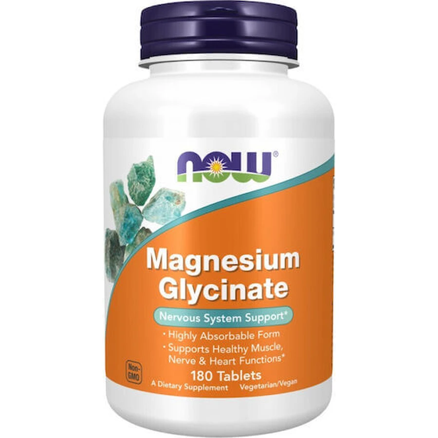 Now Foods Magnesium Glycinaat 180 Tabletten