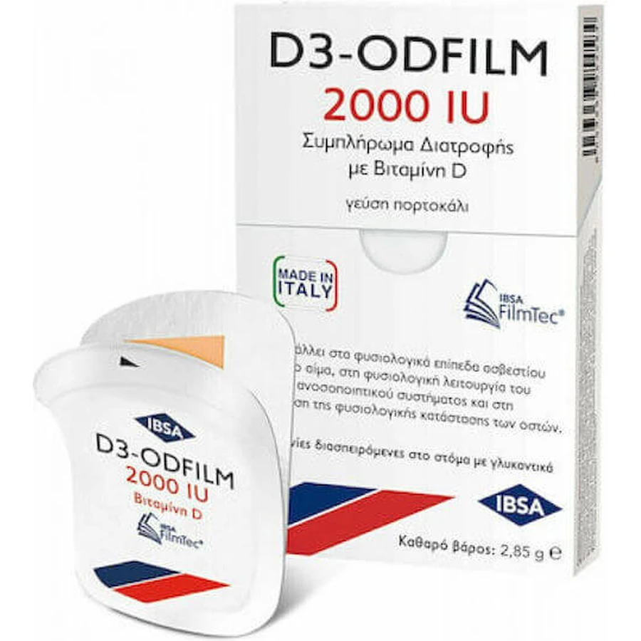 Ibsa D3-Odfilm Vitamin for Immune System Strengthening & Egg Health 2000iu Naranja 30buc