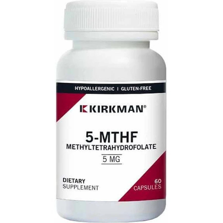 Kirkman 5 MTHF Vitamine pour la Santé du Système Nerveux 5mg Energie 60 caps
