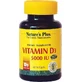 Nature's Plus Vitamina D3 para el sistema inmunitario y la salud de los huevos 5000iu 90 cápsulas blandas
