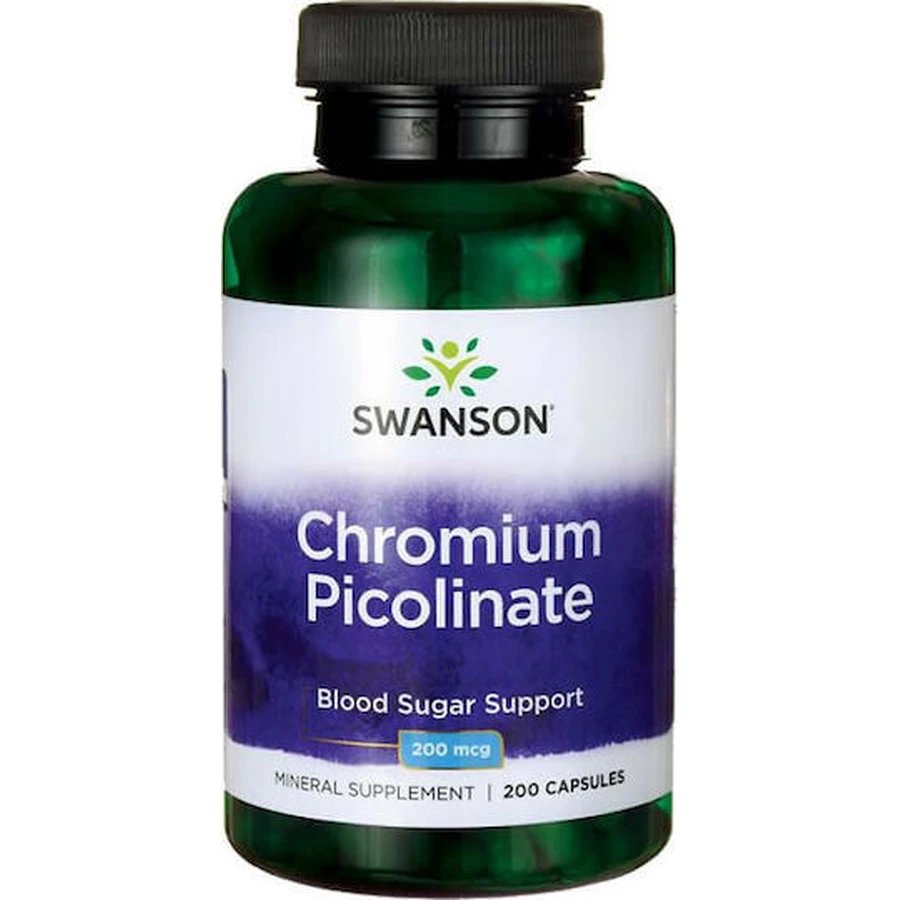 Picolinato de cromo Swanson 200 mg 200 cápsulas