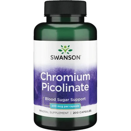 Picolinato de cromo Swanson 200 mg 200 cápsulas