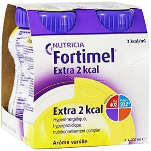 Nutricia Fortimel Extra 2 Kcal Speciaal Voedingssupplement 4 x 50ml Vanille