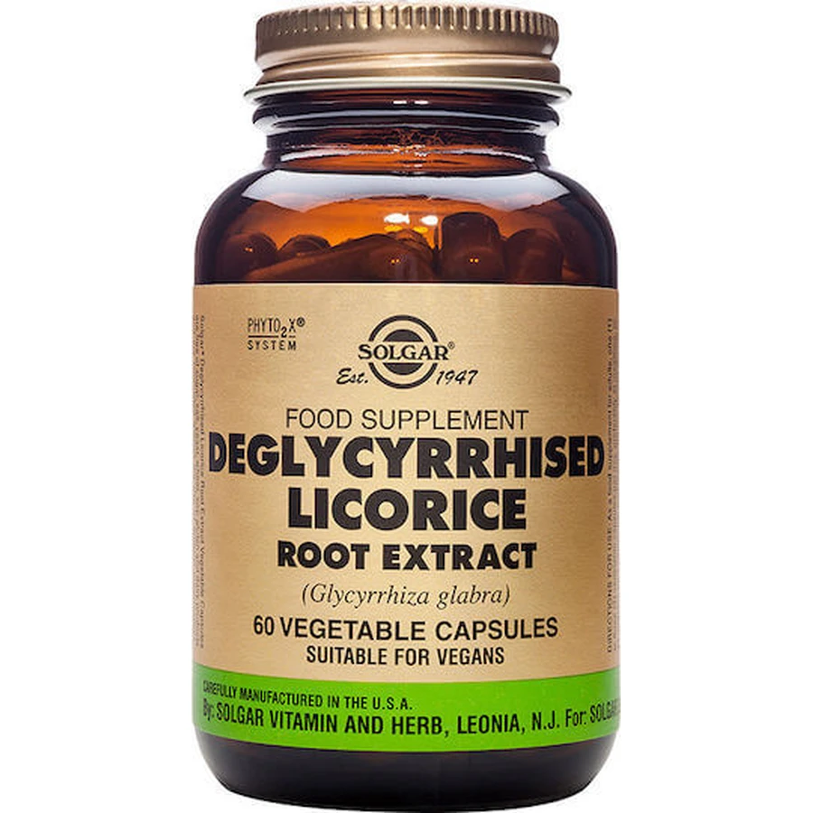 Solgar Deglycyrrhized Licorice Root Extract 60 veget capsules