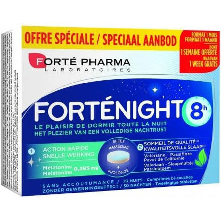 Forte Pharma Fortenuit 8h Suplemento para el Sueño 30 comp.