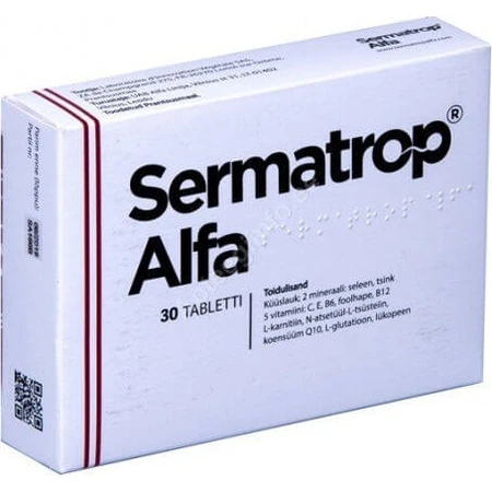 Sermatrop Alpha Testosteronverhogend Supplement 30 tabs