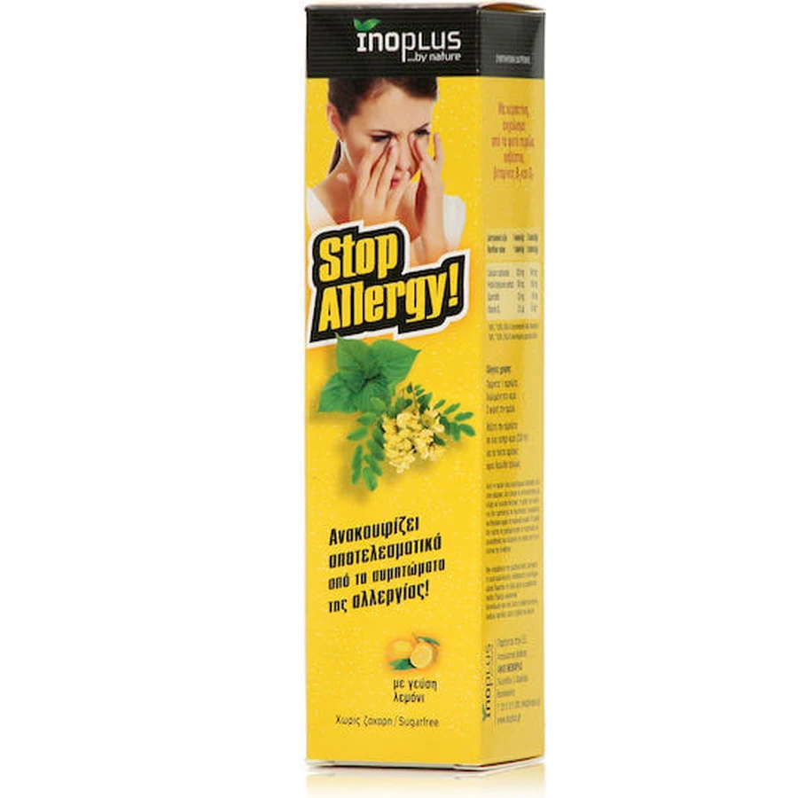 Ino Plus Stop Allergy Alpha Lipoic Acid Immune System Strengthening Supplement 20 tabs eff Lemon