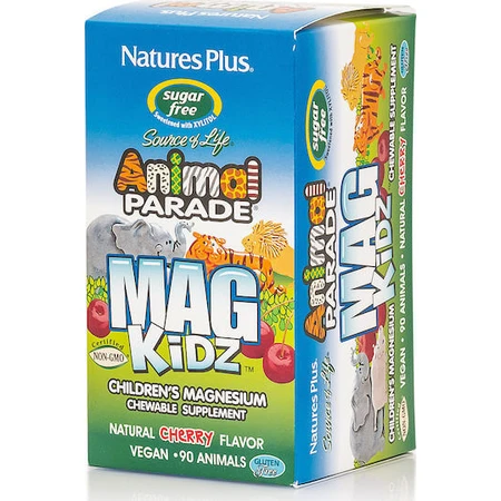 Nature's Plus Animal Parade Mag Kidz Magnesium 90 Kautabletten mit Kirschgeschmack