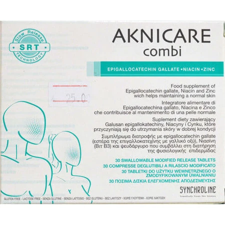 Synchroline Aknicare Combi Spezial-Nahrungsergänzungsmittel 30 Kapseln