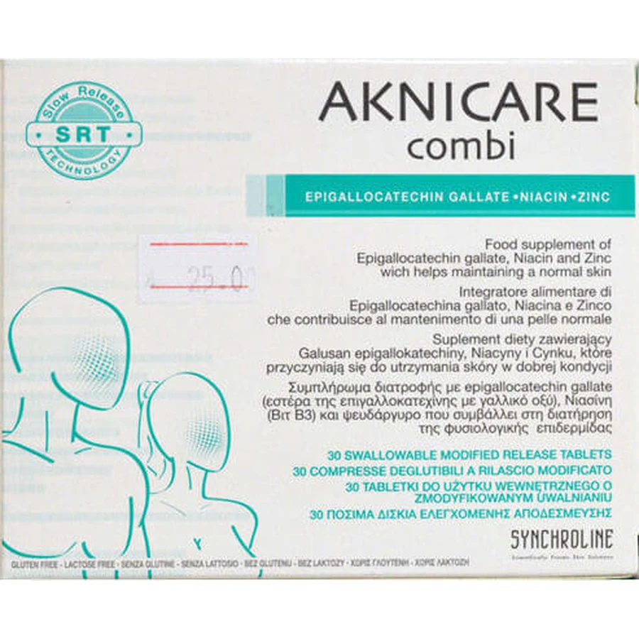 Synchroline Aknicare Combi Spezial-Nahrungsergänzungsmittel 30 Kapseln