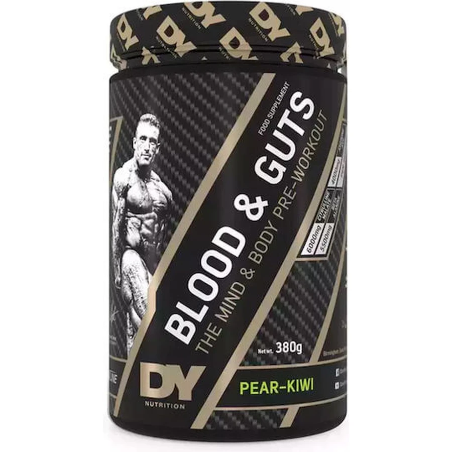Dorian Yates Blood & Guts Pre Workout Supplement 380gr Kiwi Pear - Kiwi Pear