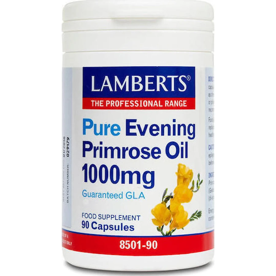 Lamberts Pure Evening Primrose Oil 1000mg Menopause Supplement 90 caps