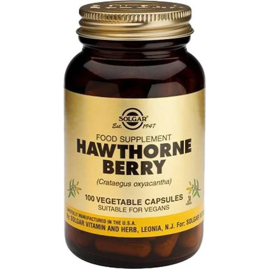 Solgar Hawthorne Berry 520mg Complemento Alimenticio Especial 100 cápsulas vegetales