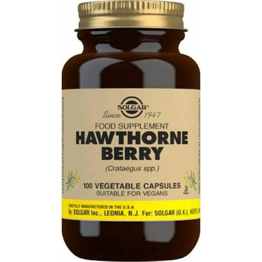 Solgar Hawthorne Berry 520mg Complemento Alimenticio Especial 100 cápsulas vegetales