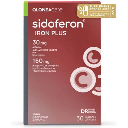 Olonea Sidoferon Iron Plus 30 gélules à base de plantes