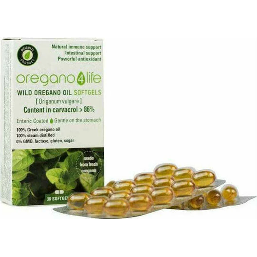 Oregano 4 Life Wilde Oregano Olie 30 softgels
